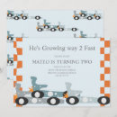 Search for race car party invitations Vintage