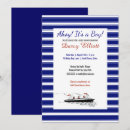 Search for stripe pattern baby shower invitations Red