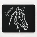 Search for black white horse mousepads Equestrian