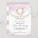 Search for baby girl birthday invitations Pink