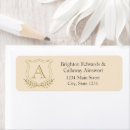 Search for antique gold return address labels Formal