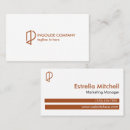 Search for copper business cards White