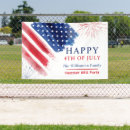 Search for red white and blue banners Independence day celebration