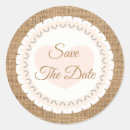 Search for burlap save the date stickers Lace