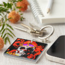 Search for gothic key rings Skull and roses