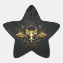 Search for crow skull stickers Black