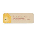 Search for yellow daisy return address labels Floral