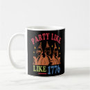 Search for vintage 4th of july mugs Red white and blue
