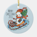 Search for sled christmas tree decorations Snowman
