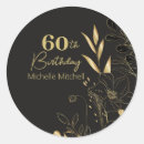 Search for adult milestone stickers Black and gold