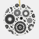 Search for bohemian christmas tree decorations Black and white