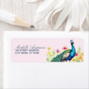 Search for peacock wedding return address labels Bridal shower