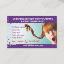Search for birthday party planning business cards Celebration