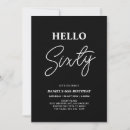 Search for 60th birthday invitations Black
