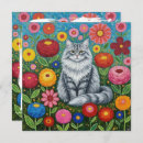Search for flowers and cats cards Blank
