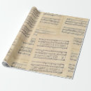 Search for musical christmas wrapping paper Vintage