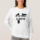 Search for cat walks all over me tshirts Kitty