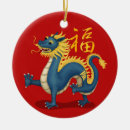 Search for year of the dragon christmas tree decorations Red