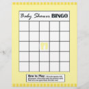 Search for baby shower bingo flyers Yellow