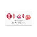 Search for ornament return address labels Pink