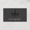 Search for chandelier business cards Black