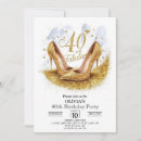 Search for simple 40th birthday invitations Gold