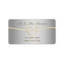 Search for gold foil wedding return address labels Simple