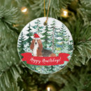 Search for basset hound christmas tree decorations Puppy