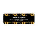Search for black gold floral return address labels Flower