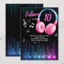 Search for kids glow party invitations Girl