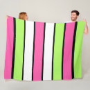 Search for lime green and white blankets Stripes