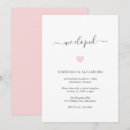 Search for we eloped wedding reception invitations Simple
