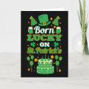 Search for funny irish birthday cards Clovers
