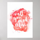 Search for all you need is love posters Red