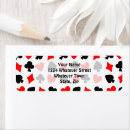 Search for card suits return address labels Hearts