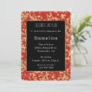 Search for red glitter invitations Black