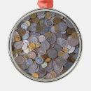 Search for coin christmas tree decorations Silver
