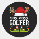 Search for golfers stickers Xmas