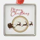 Search for reindeer with santa sleigh christmas tree decorations Family