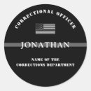 Search for prison guard stickers Thin silver line
