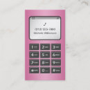 Search for call me business cards Pink