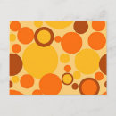 Search for geometric circle patterns postcards Orange
