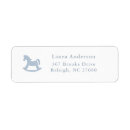 Search for rocking horse return address labels Cute