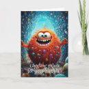 Search for monster birthday cards Whimsical