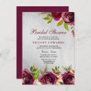 Search for maroon bridal shower invitations Modern