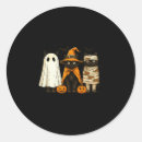 Search for retro cat stickers Halloween pumpkin