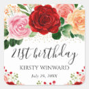 Search for red roses birthday stickers Flowers