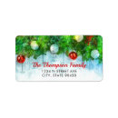 Search for holly and pine return address labels Watercolor