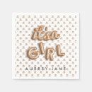 Search for its a girl napkins Balloon