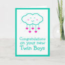 Search for twin boys congratulations cards Twins